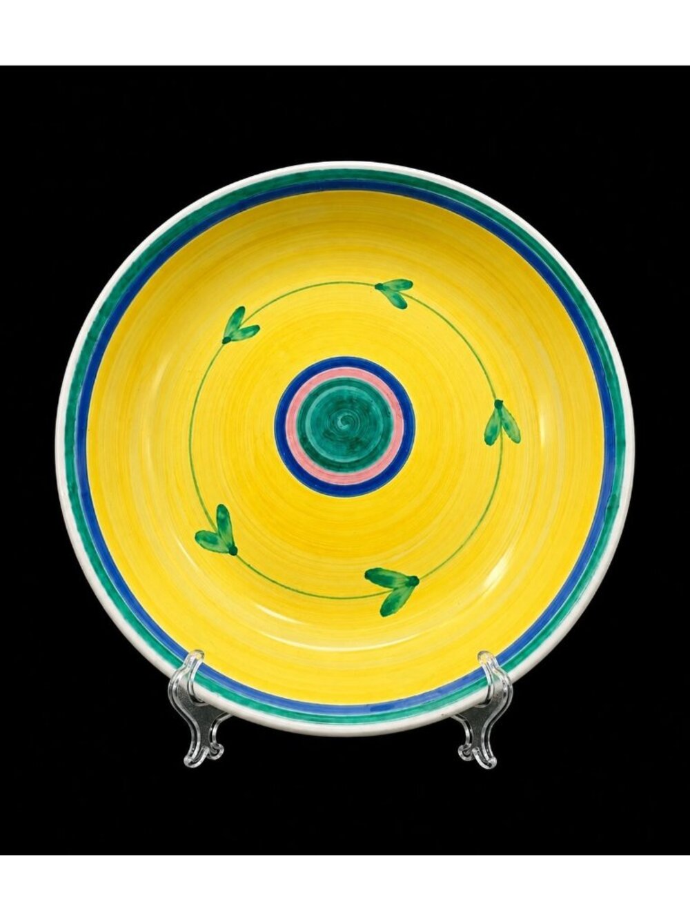 Caleca Carousel Large 14" Serving Pasta Bowl Italian Pottery Made In Italy